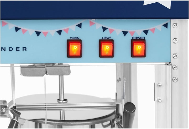 Royal Catering RCPS-BB1 Retro Popcornmaschine Popcornmaker Popcornautomat 1.600 W 5 bis 6 kg/h