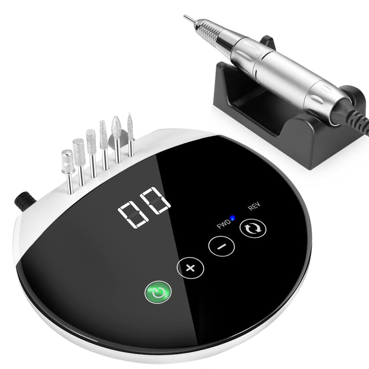 ENGERWALL Elektrische Nagelfräser, 35000 U/Min Professionelle Elektrische Nagelfeile, mit Touch-Tast