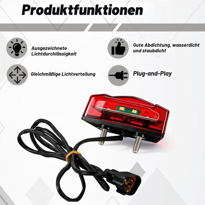 Runfarr Motorrad-Bremsrückleuchten, Rückleuchten, Lampen, DRL-Licht für Talaria Sting Talariasting M