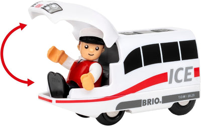 BRIO World 36088 - Trains of The World Ice Akkureisezug - Akku-betriebene Spielzeuglok für Kinder ab