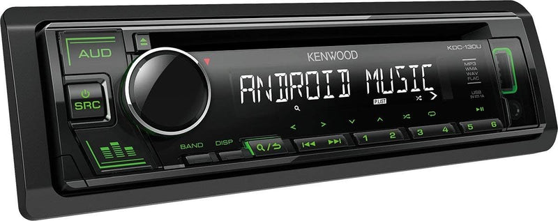 Kenwood KDC-130UG CD-Autoradio mit RDS (Hochleistungstuner, USB, AUX-Eingang, Android Control, Bass