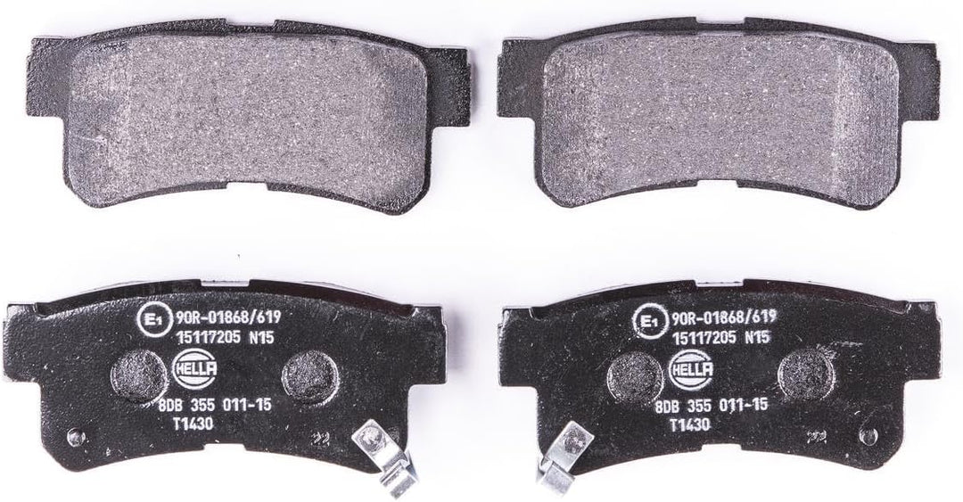 HELLA PAGID 8DB 355 011-151 Bremsbelagsatz - T1430 - Dicke/Stärke: 15.2mm - Bremssystem: Akebono - m