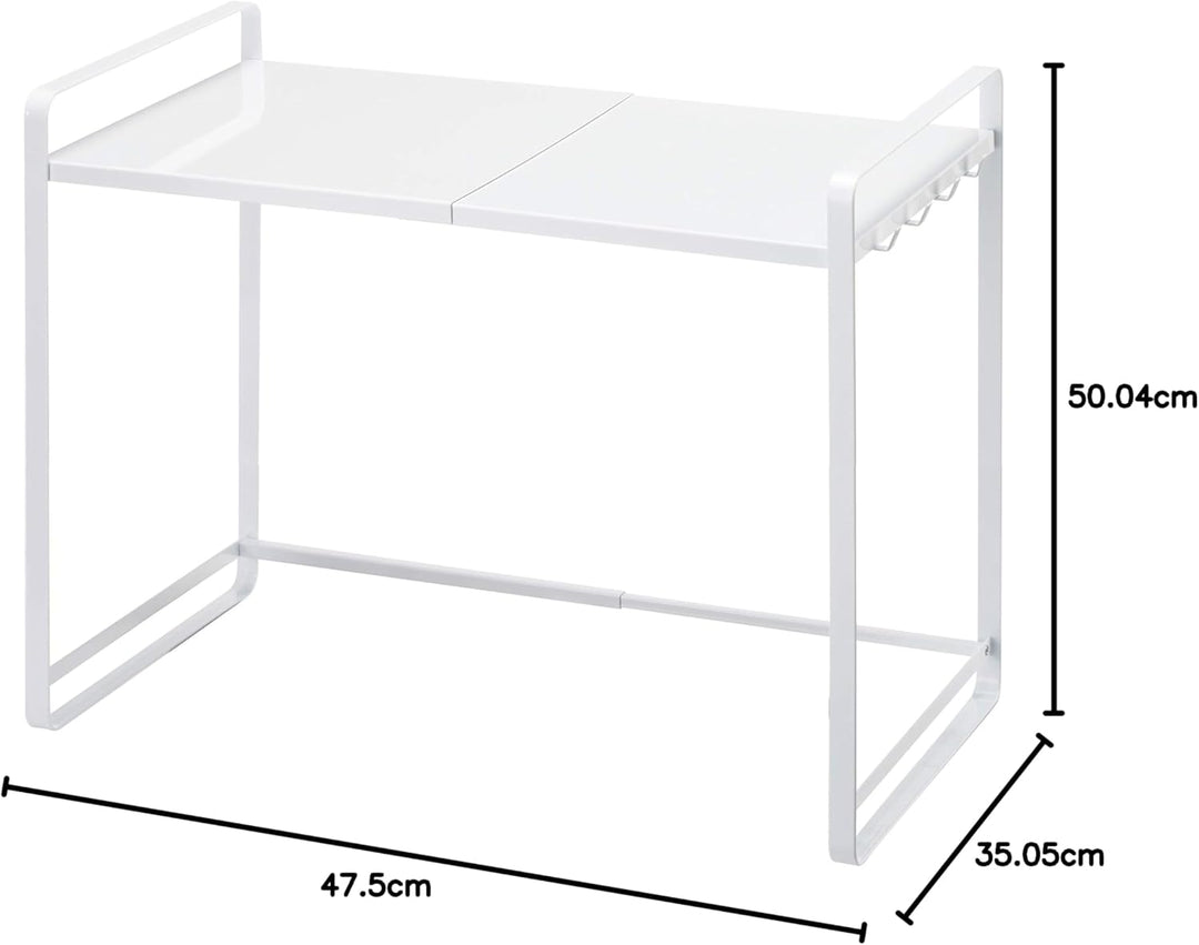 Extendable kitchen counter organizer - Tower - white Weiss, Weiss