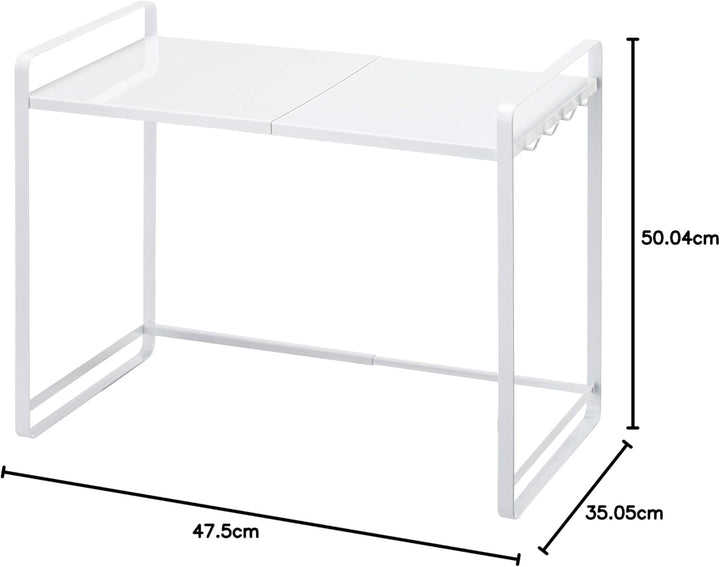 Extendable kitchen counter organizer - Tower - white Weiss, Weiss