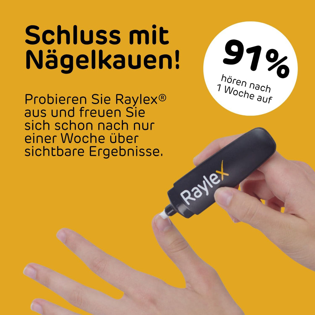 Raylex Stift anti Fingernägel kauen - nägelkauen stoppen für Kinder ab 3 &amp; Erwachsene - Bitterer und