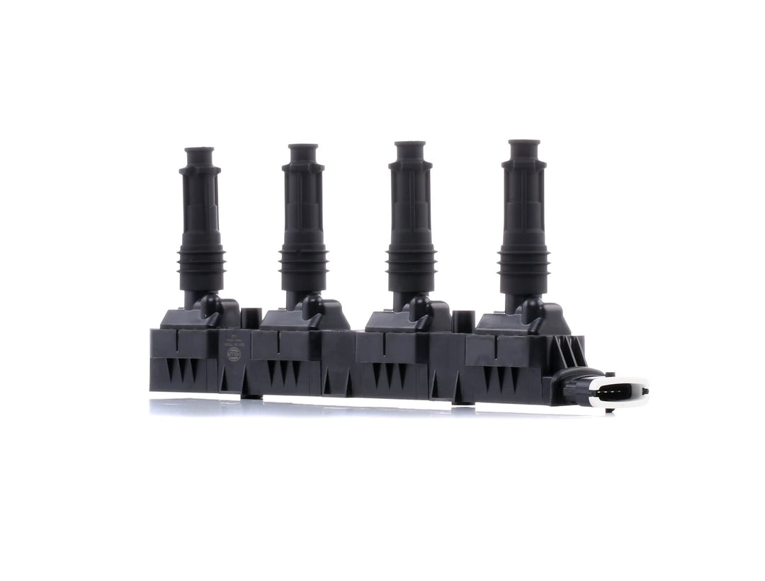 HELLA 5DA 193 175-861 Zündspule - 12V - 6-polig - inkl. Zündkerzenstecker - geschraubt