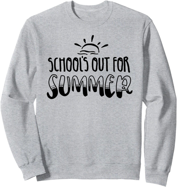 Retro letzter Tag der Schulschulen für Sommerlehrer Sweatshirt