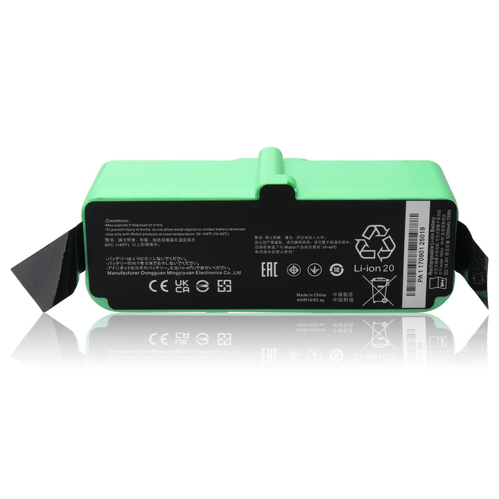 MXJFYY Li-Ionen-Ersatzakku, 14,4 V, 5200 mAh, kompatibel mit iRobot Roomba 980 960 985 801 850 860 8