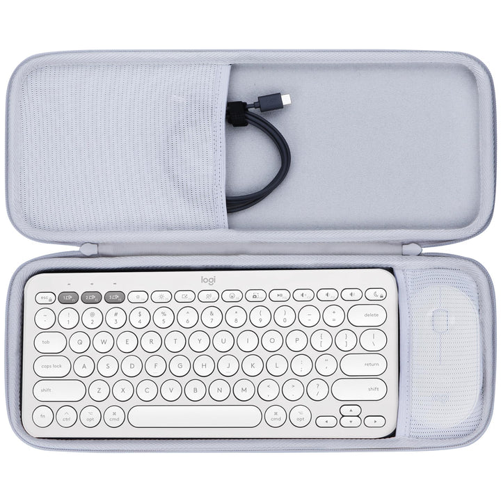 Hart Reise Schutz Hülle Etui Tasche für Logitech Pebble 2 Combo K380s K380 Tastatur und M350 Pebble