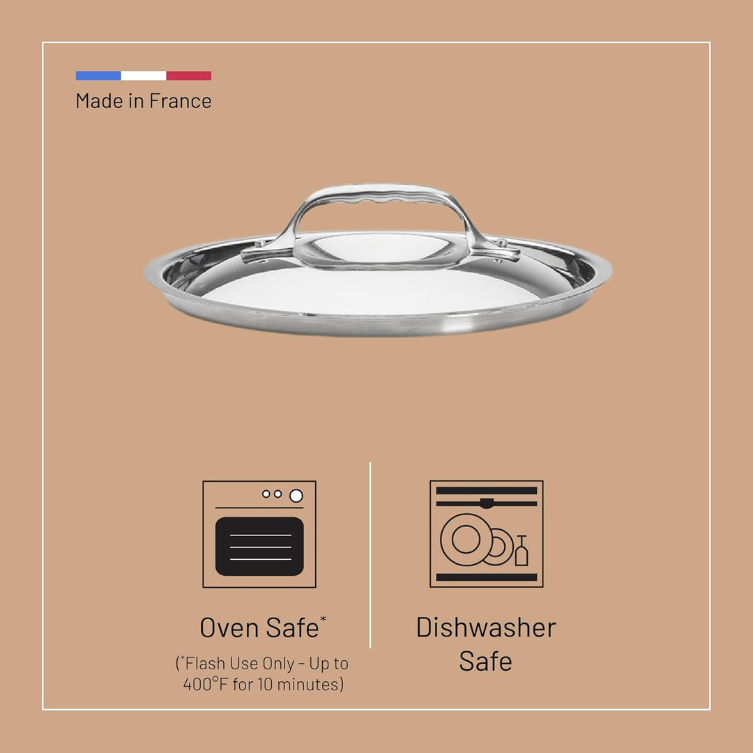 De Buyer Deckel, Edelstahl, Silber, 20.1 x 20.1 x 50.8 cm, 20.1 x 20.1 x 50.8 cm