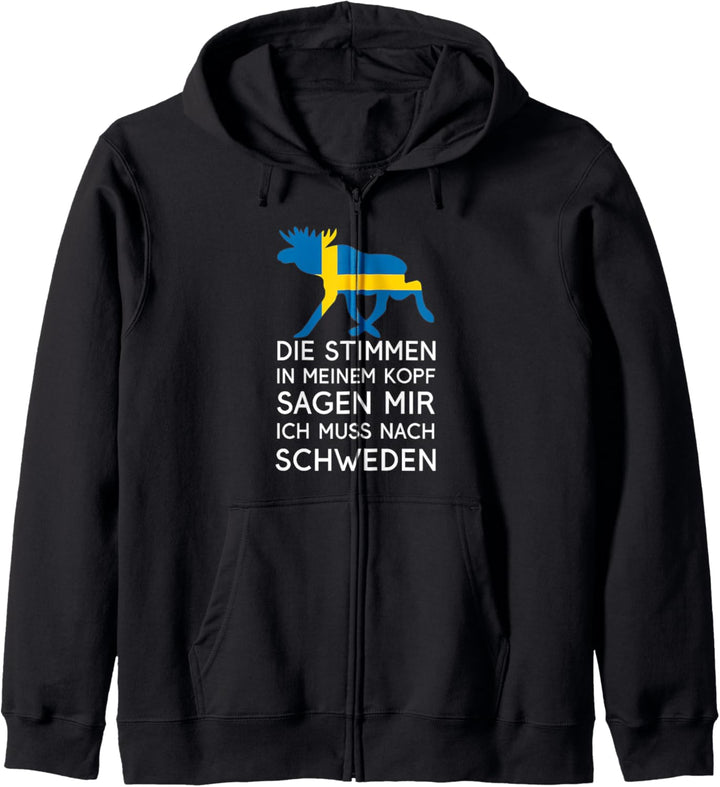 Die Stimmen Im Kopf Sagen Mir Ich Muss Nach Schweden Kapuzenjacke