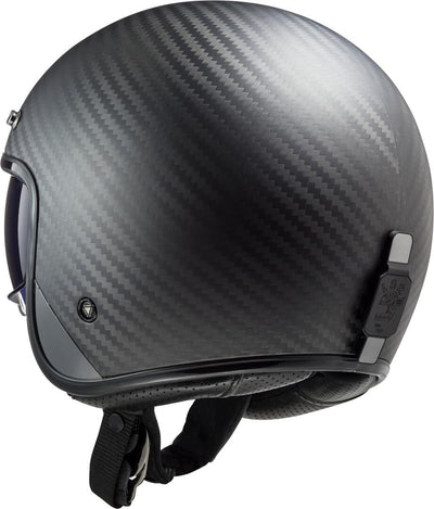 LS2 Motorradhelm OF601 BOB CARBON, Schwarz, XL XL Schwarz, XL Schwarz