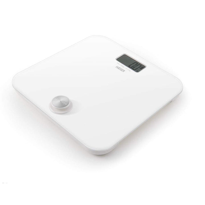 HAEGER U-POWER Digitale Badwaage, batteriebetriebene Technologie: Drücken Sie die Taste, um Strom zu