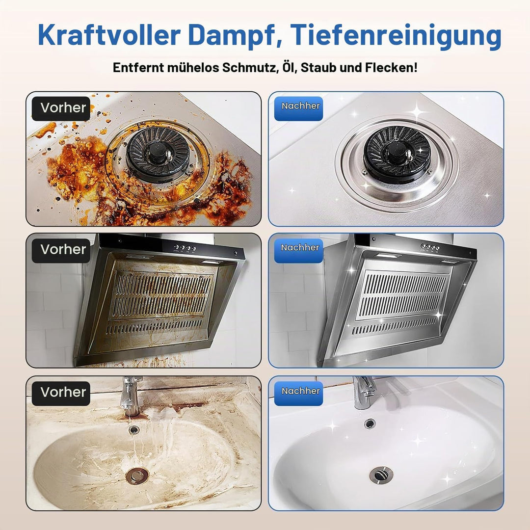 Dampfreiniger Boden Steam Cleaner 5 Bar 2000w Dampfreiniger FüR Alles Auto Hochdruck Dampfente Steam