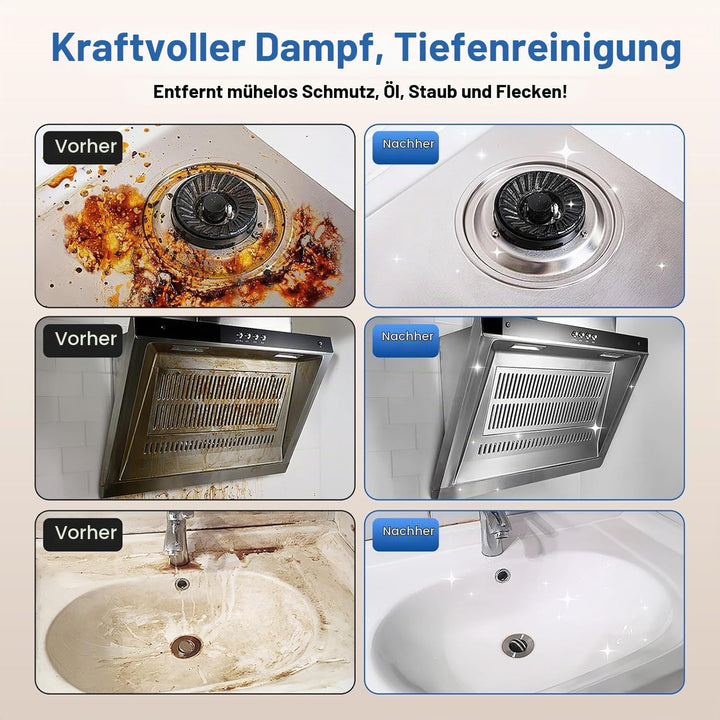 Dampfreiniger Boden Steam Cleaner 5 Bar 2000w Dampfreiniger FüR Alles Auto Hochdruck Dampfente Steam