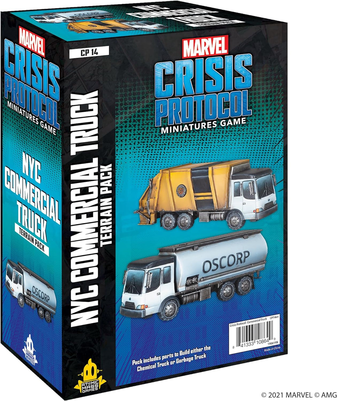 Atomic Mass Games , Marvel Crisis Protocol: NYC Commercial Truck Terrain Pack, Miniatures Game, Ages