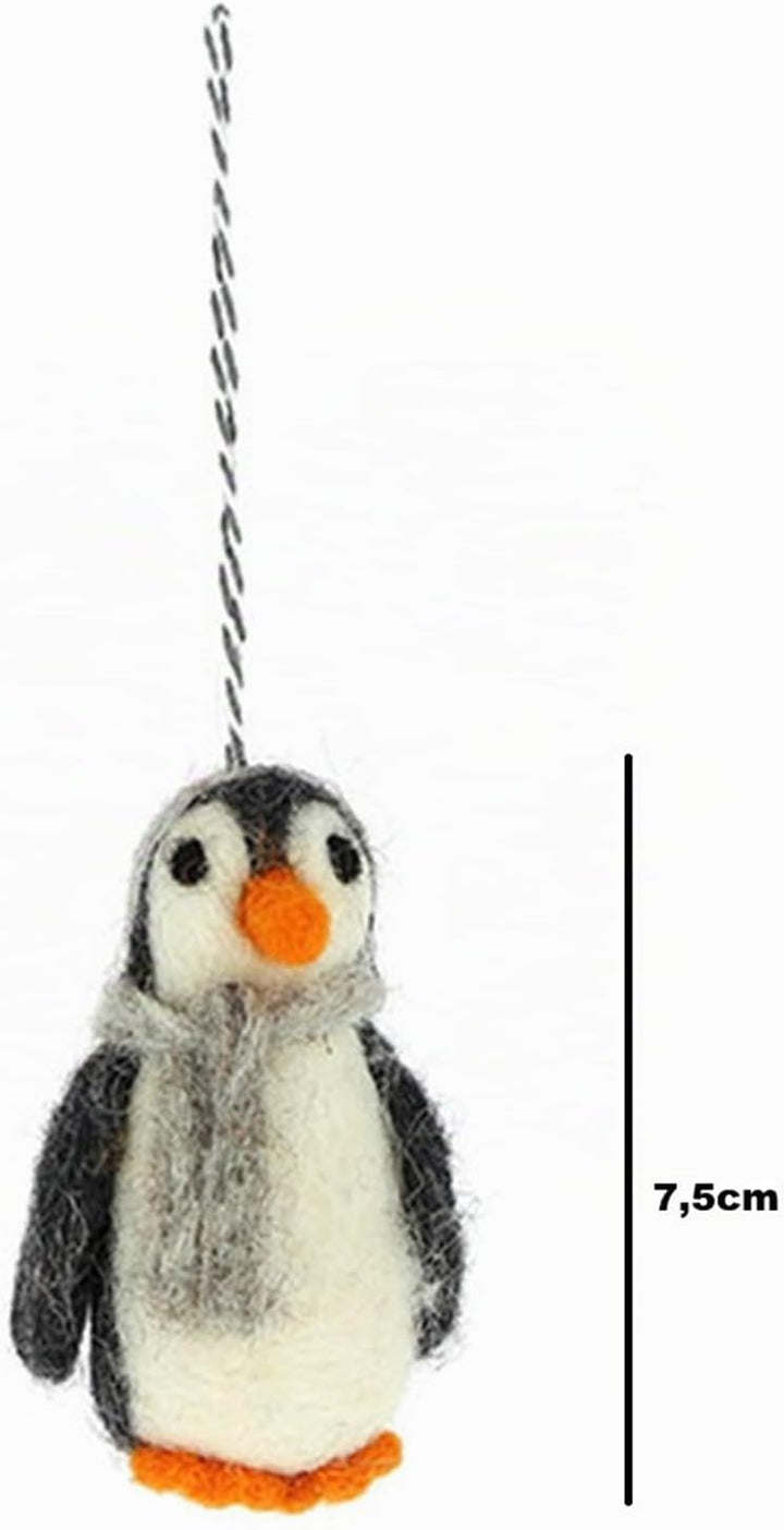 Filz Anhänger hangemachter Christbaumschmuck aus Wollfilz Deko Figur Weihnachten Ornament - Handmade