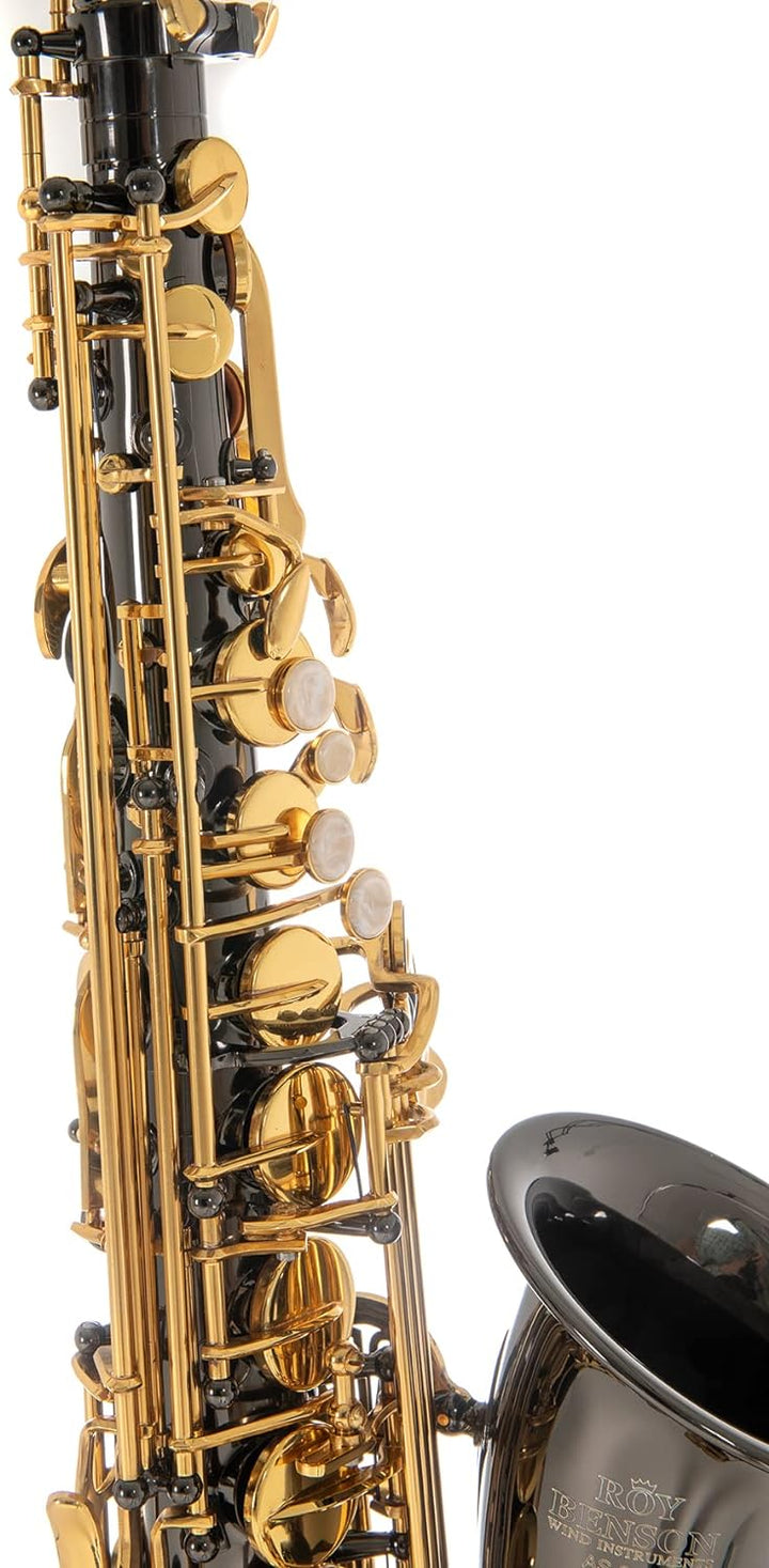 Roy Benson RB700603 Eb-Alt Saxophon MOD.AS-202K schwarz lackiert, inkl. leichtem Rechtecketui, AS-20