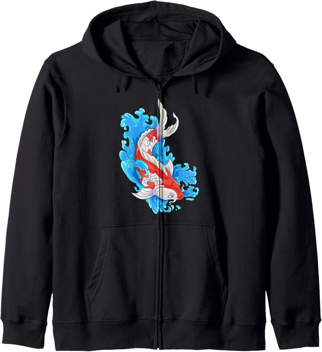 Japanischer Karpfen Koi Fisch Geschenk Kapuzenjacke