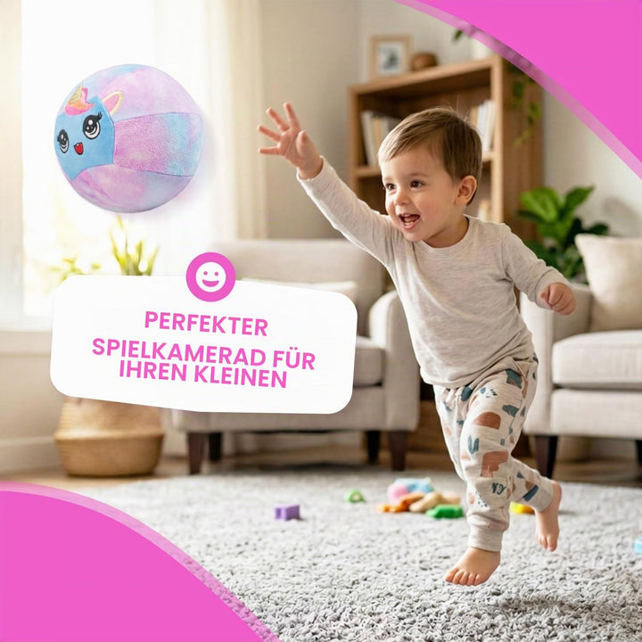 JoyCat Leiser Indoor Fussball Basketball für Kleinkinder, Dinosaurier &amp; Einhorn Weicher Plüsch Ball