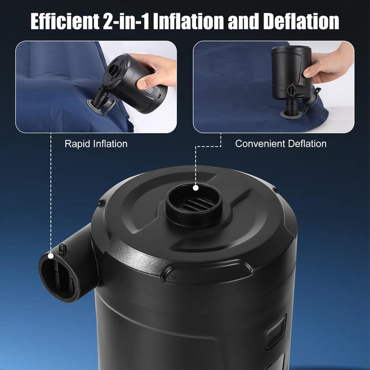 Elektrische Luftpumpe,5200mAh Wiederaufladbare Akku Luftpumpe,Mini Luftpumpe Elektrisch Inflator mit