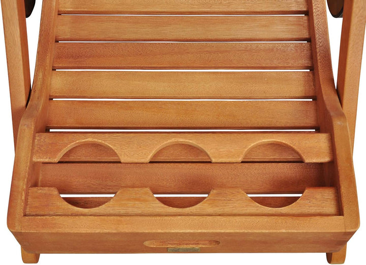 indoba Flair-Serie Sun Flair-IND-70004-SW Servierwagen, braun, 80 x 62,5 x 86 cm