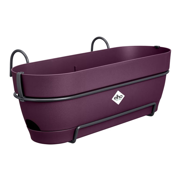 elho Vibia Campana Balkonkasten Allin1 50 mit Wasserreservoir - Blumentopf Balkongeländer - 100% rec