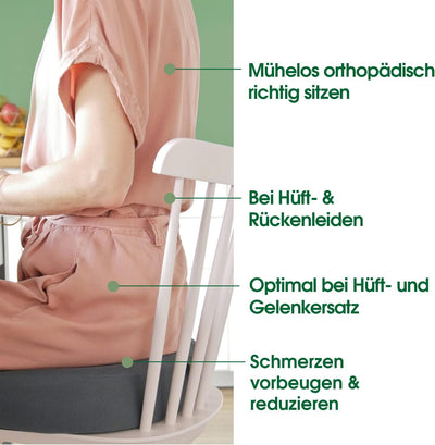 Vital Kissen® Sitzkissen orthopädisch – orthopädisches Kissen | Keilkissen Stuhl | ergonomisch | Ent