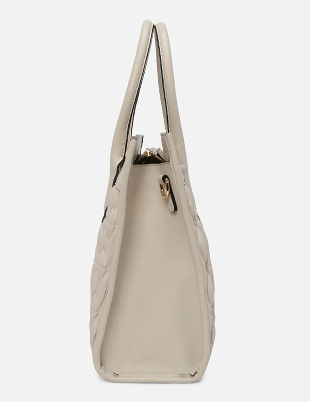 L.CREDI-Damen-Shopper Bag Henkeltasche LAICA 33 x13x27 Kitt, Kitt