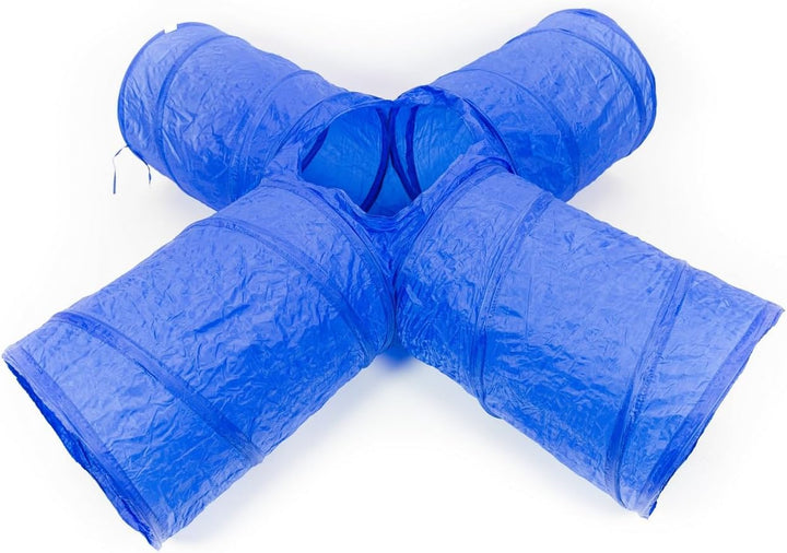 Lemodo Kreuztunnel für Hundesport, 45 x 175 cm, Agility Training mit Hunde