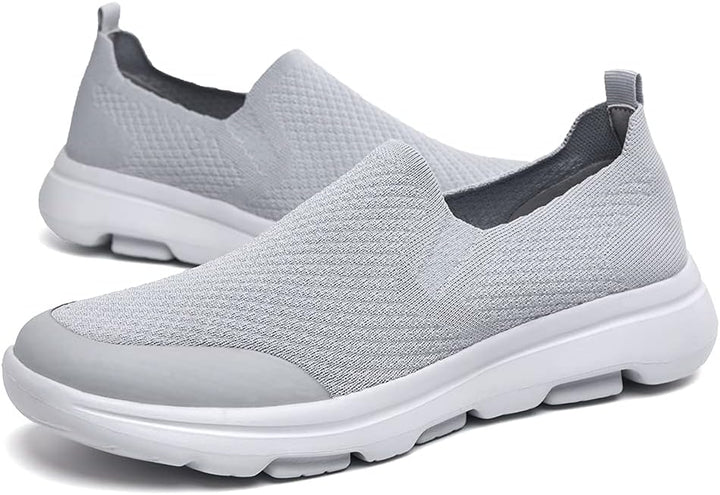 Puxowe Herren Slip On Schuhe Stricken Atmungsaktiv Leicht Freizeitschuhe Sneaker Shoes Männer 42 EU