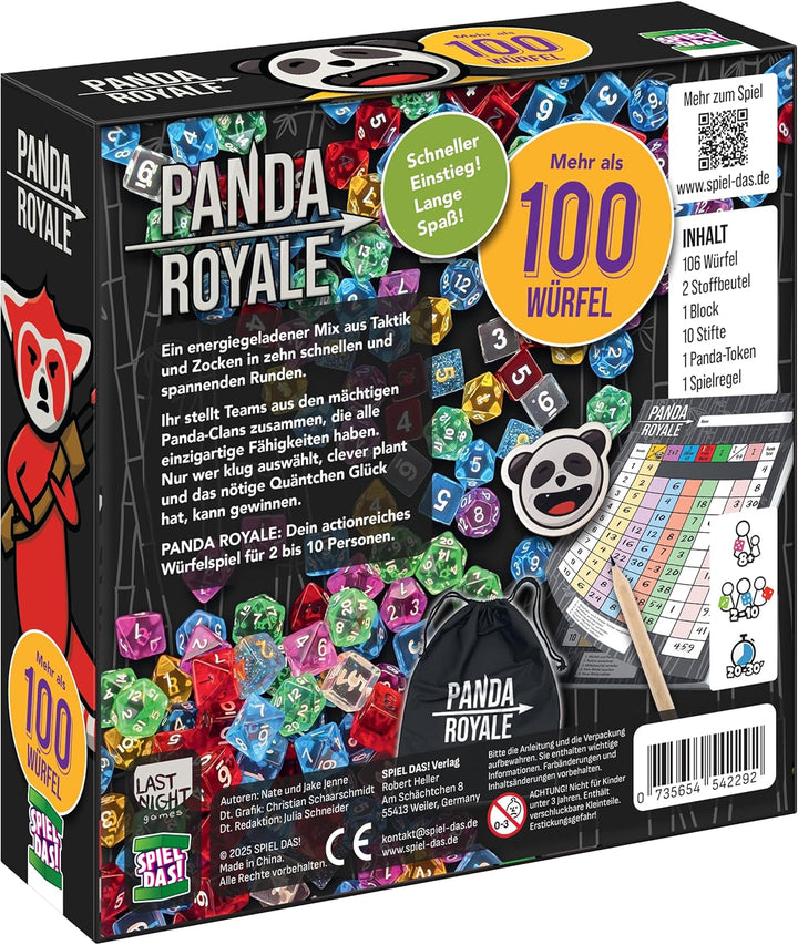 Spiel DAS! Panda Royale – Würfel-Spiel mit taktischem Würfeln und Würfel-Tausch, strategisches Famil