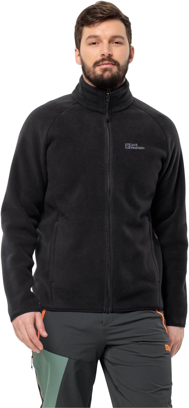 Jack Wolfskin Herren Waldsteig Fz M Jacket, Schwarz