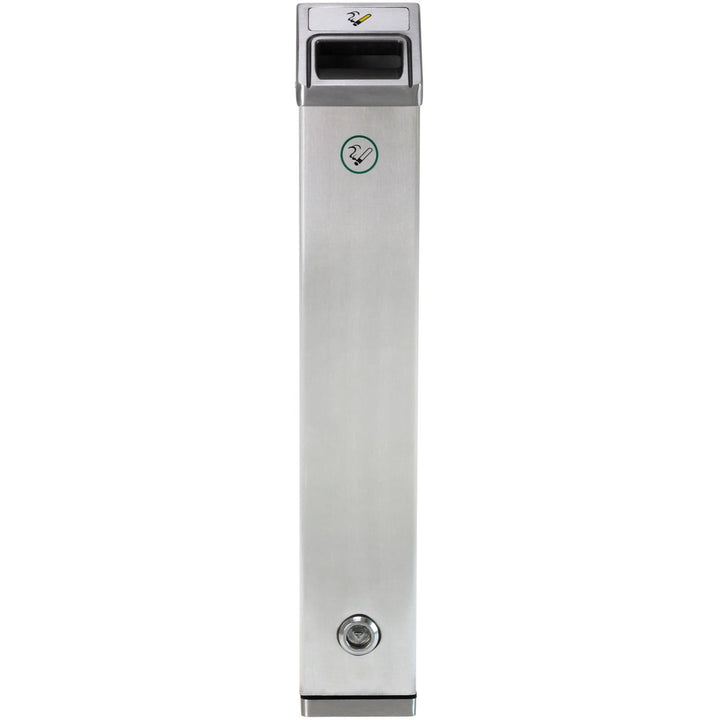 KDS Wandascher CUBI Aussenbereich Edelstahl gebürstet abschliessbar 48cm hoch