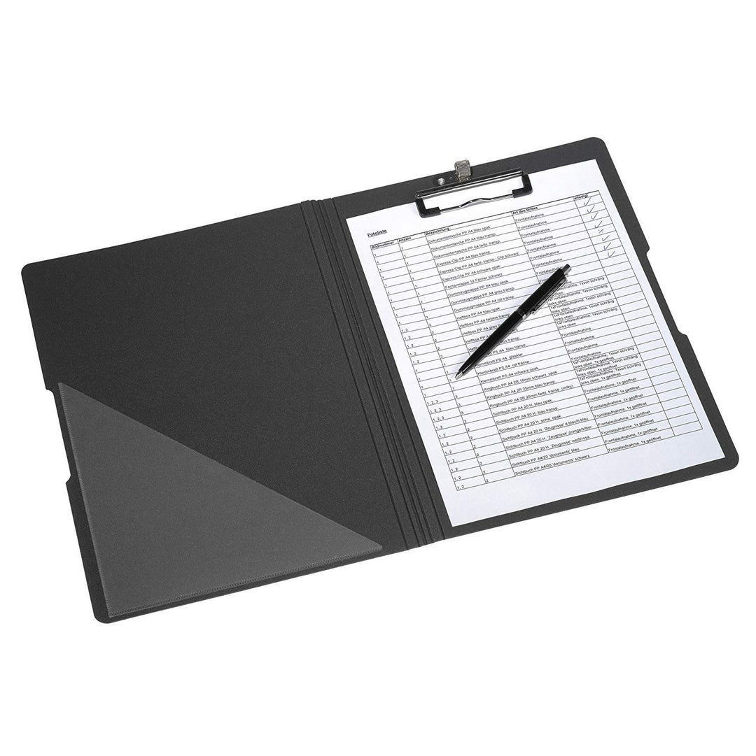 Herlitz 11217221 Klemmbrettmappe PF A4 (5 Stück, schwarz) 1 Stück schwarz 5, 1 St&amp;