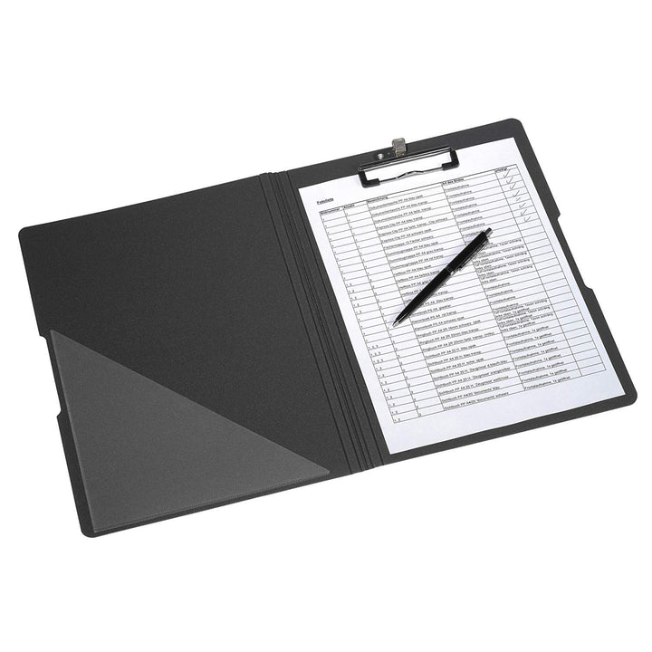 Herlitz 11217221 Klemmbrettmappe PF A4 (5 Stück, schwarz) 1 Stück schwarz 5, 1 Stück schwarz 5