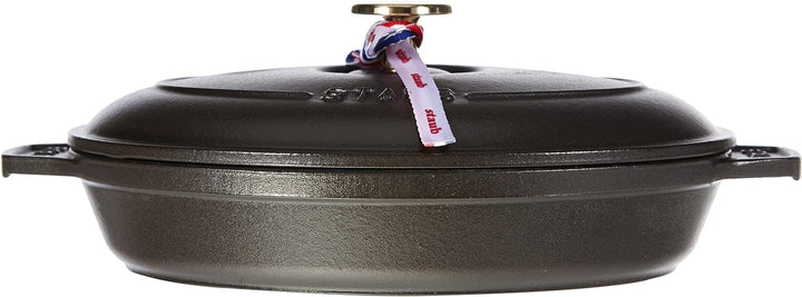 Staub 40509-582-0 Auflaufform, oval 23 x 17 cm, 1 L mit mattschwarzer Emaillierung im Inneren der Au