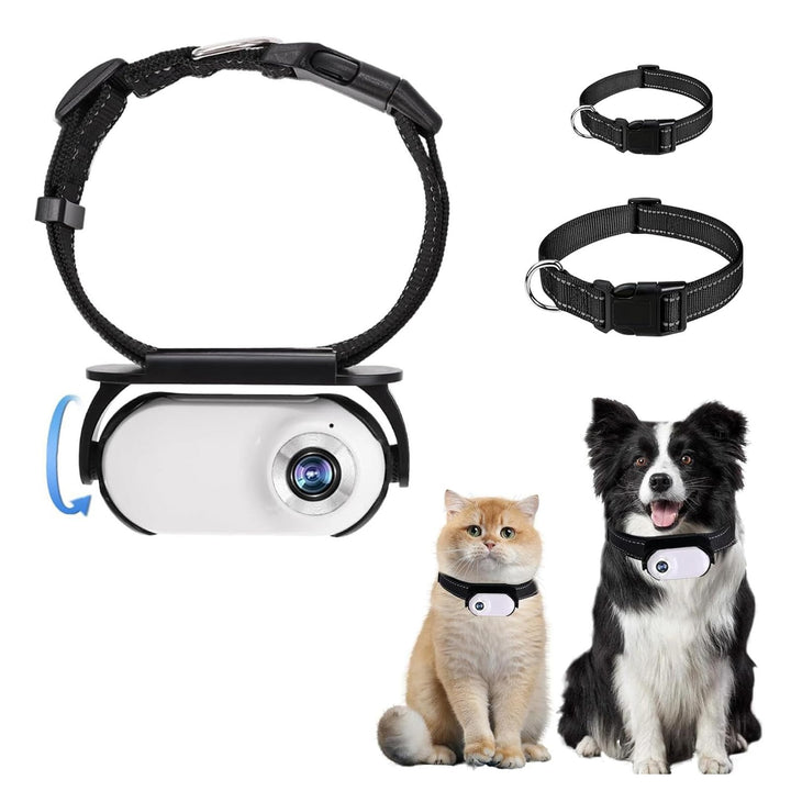 Fabater Katzenhalsband-Kamera, 1080P HD-Hunde-Tracker-Halsband, Mini-Action-Kamera für Videoaufzeich