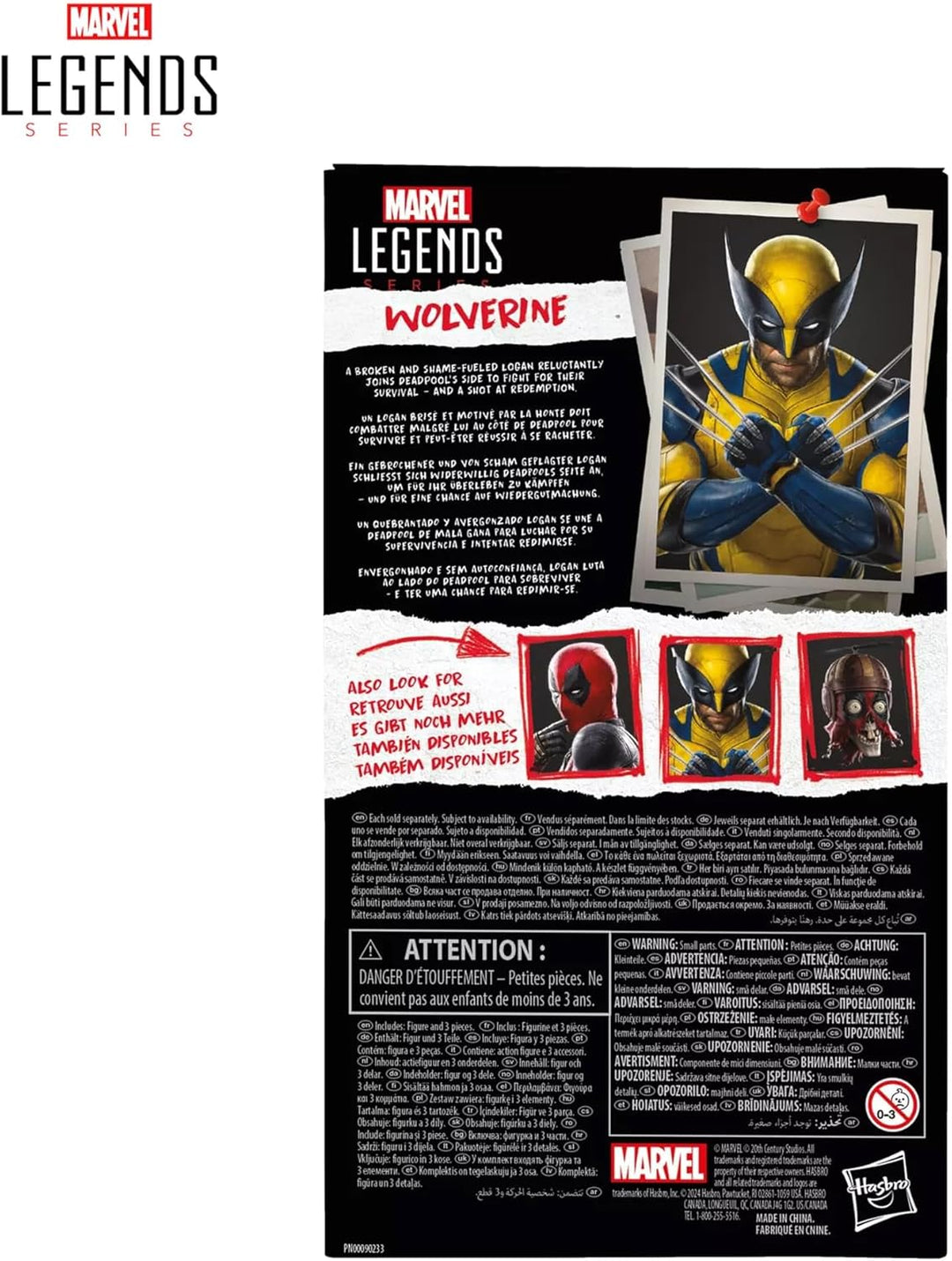 Marvel Legends Series Wolverine, Deadpool & Wolverine Action-Figur (Skala 15 cm), Sammlerobjekt für