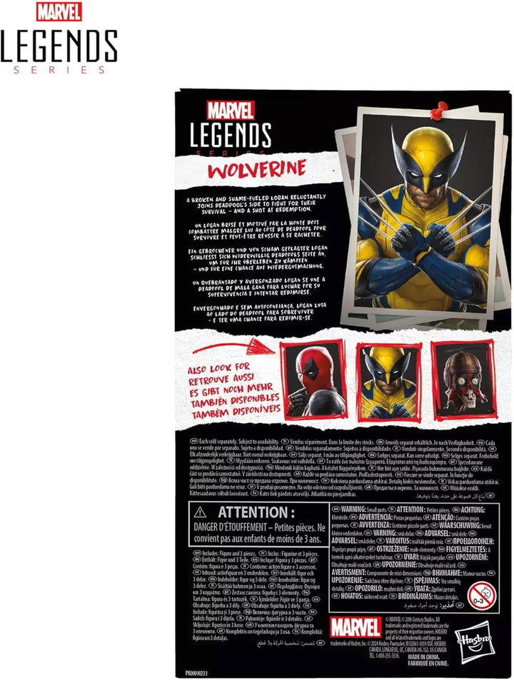 Marvel Legends Series Wolverine, Deadpool & Wolverine Action-Figur (Skala 15 cm), Sammlerobjekt für
