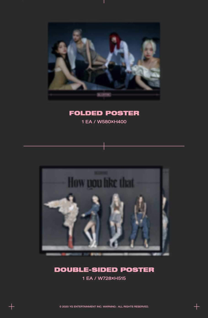 Blackpink – How You Like That (Special Edition) Album + Folded Poster + Hologram Photocard Set