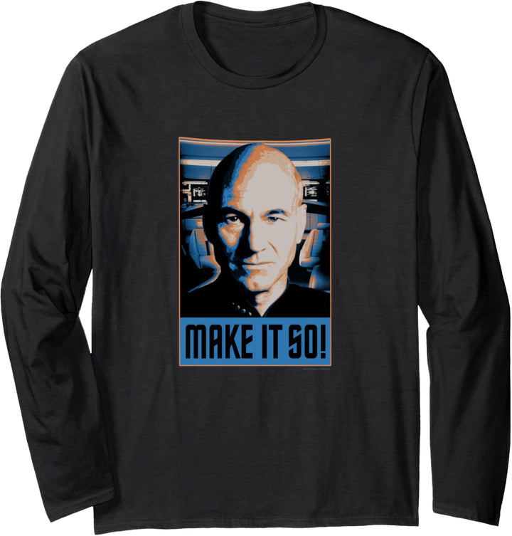 Star Trek Next Generation Picard Make Is So Langarmshirt
