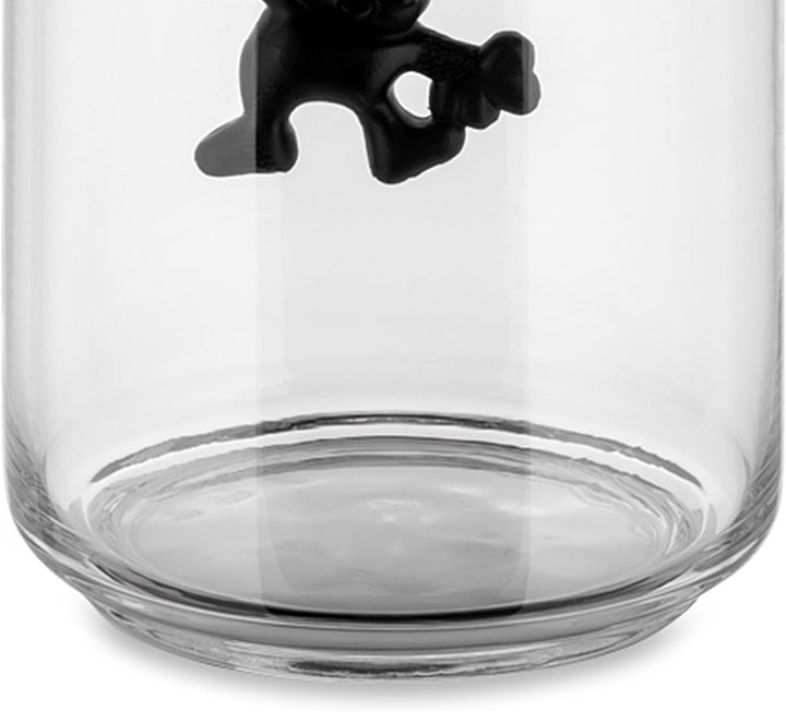 Alessi AMDR04 B Gianni a little man holding on tight, Küchendose mit abgedichtetem Deckel Glas , Sch