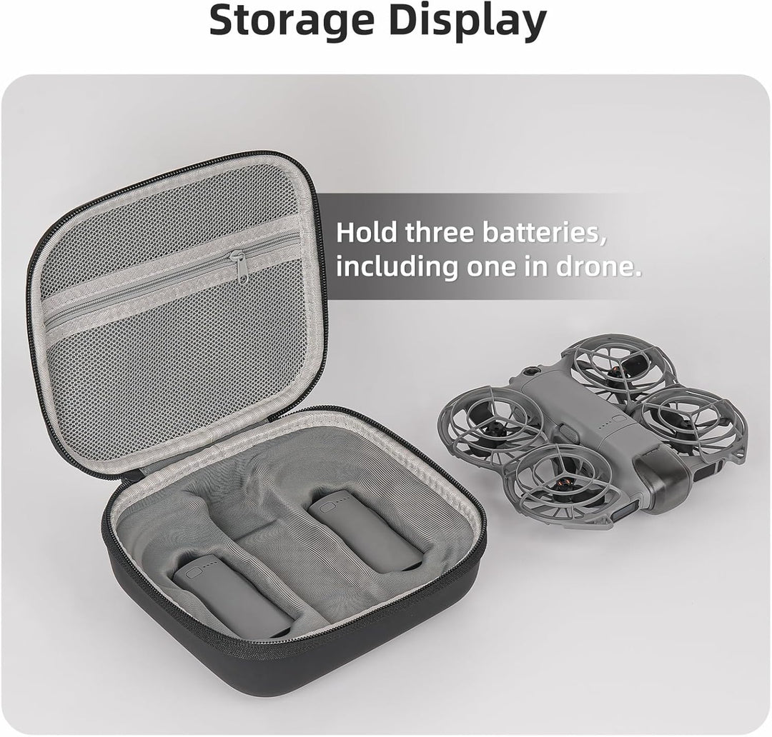 Schutzhülle für DJI Neo 2 Drohne, tragbare Hülle, Aufbewahrungsbox, Transportbox, Schwarz , 19 x 17.
