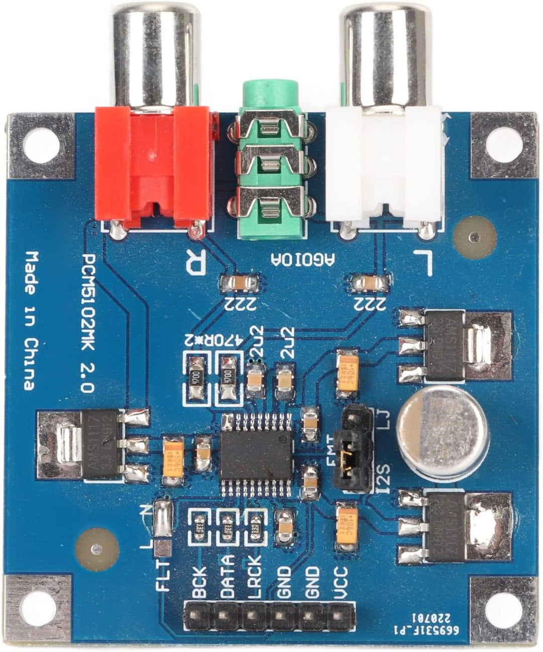 DAC Decoderplatine für Leistungsverstärker, PCM5102/PCM5102A DAC Decoder, I2S Eingang 32 Bit 384 K m