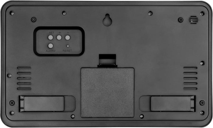 TFA Dostmann Analoge Funkuhr mit Kalender. 60.3552.01, Seniorenuhr, Weckalarm & Schlummerfunktion, D