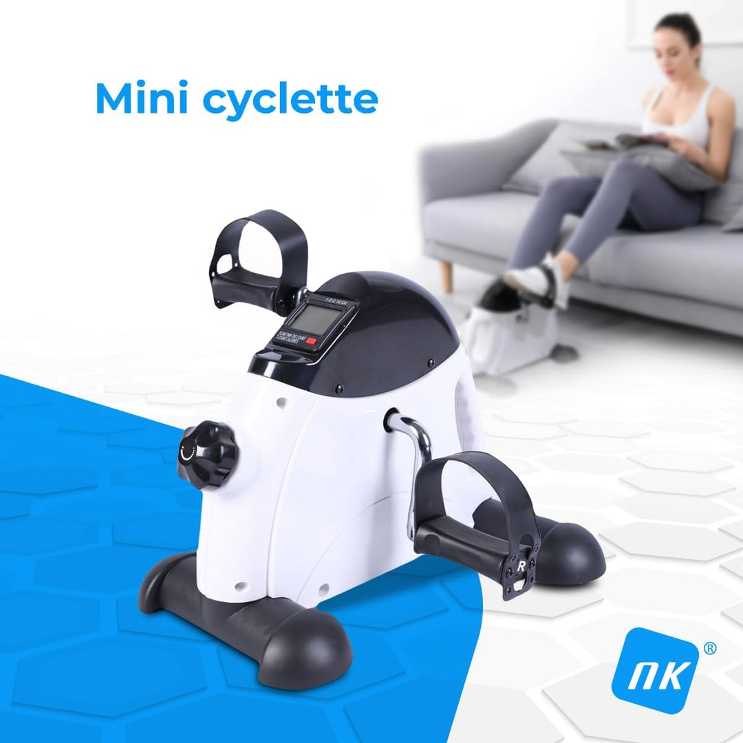 NK Statische Pedale, Pedaltrainer für Arm- und Beintraining, einstellbare Widerstandsstufen, LCD-Dis