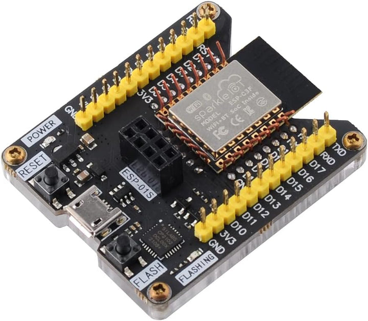 Wishiot ESP8266 ESP-01S ESP-07S ESP-12F Firmware Burning Fixture Development Board Onboard CP2102 Ch