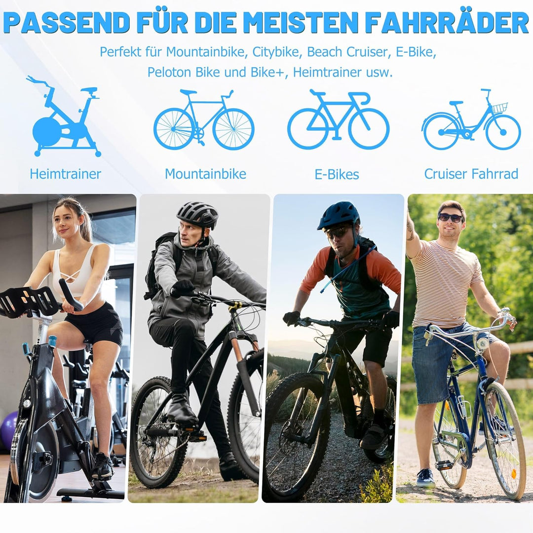Bequemer Fahrradsattel für Herren & Damen, Breit Weich Fahrrad Sattel, Ergonomisch bequem Polster Fa