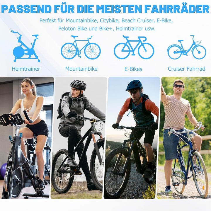 Bequemer Fahrradsattel für Herren & Damen, Breit Weich Fahrrad Sattel, Ergonomisch bequem Polster Fa
